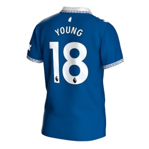 Everton Ashley Young #18 Replica Home Stadium Shirt 2023-24 Short Sleeve